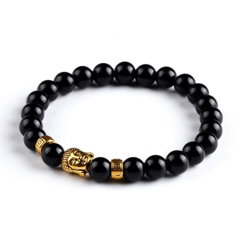 Tiger Eye Elastic Buddha bracelet